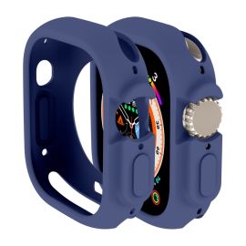 Cover in TPU HALF COVER per Apple Watch Ultra 1 / 2 / 3 49mm blu scuro