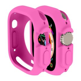 Cover in TPU HALF COVER per Apple Watch Ultra 1 / 2 / 3 49mm rosa scuro