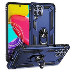 Custodia RING con supporto per Samsung Galaxy M53 5G blu