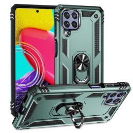 Custodia RING con supporto per Samsung Galaxy M53 5G verde