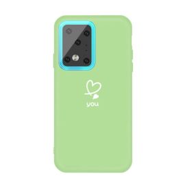 CARINA Cover in silicone Samsung Galaxy S20 Ultra verde