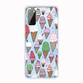 Cover in silicone ART Samsung Galaxy A41 CREAM