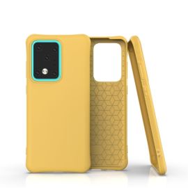 RUBBER Cover in gomma Samsung Galaxy S20 Ultra gialla
