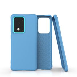 RUBBER Cover in gomma Samsung Galaxy S20 Ultra luce blu