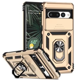 RING CAMERA Custodia con supporto per Google Pixel 7 Pro oro