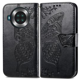 Cover portafoglio ART Cubot Note 20 / Note 20 Pro BUTTERFLY nero