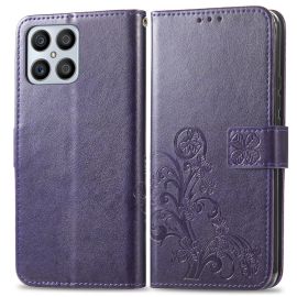 Cover portafoglio ART Honor X8 FLOWER S viola