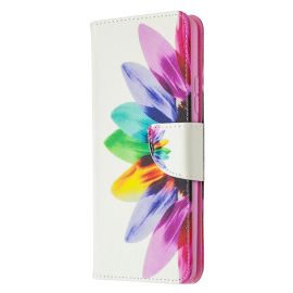 Cover portafoglio ART Samsung Galaxy A42 5G SUN FLOWER