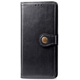 BUCKLE a portafoglio LEATHER PELLE Samsung Galaxy A42 5G nera