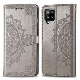 Cover portafoglio ART Samsung Galaxy A42 5G ORNAMENT grigio