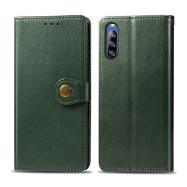 Custodia BUCKLE portafoglio LEATHER IN PELLE Sony Xperia L4 verde