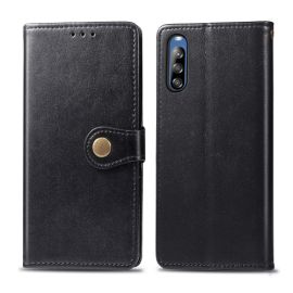 LEATHER BUCKLE PeÅaženkový obal Sony Xperia L4 Äierny