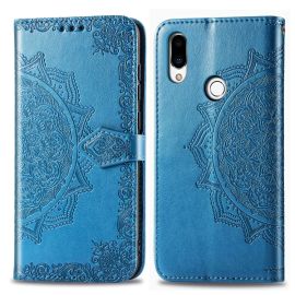 Cover portafoglio ART Meizu Note 9 ORNAMENT blu