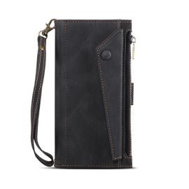 Custodia a portafoglio RFID per Apple iPhone 14 Pro Max nera