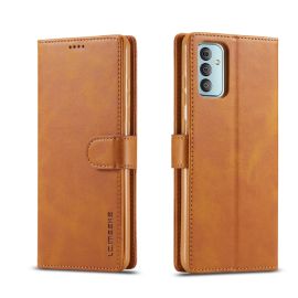 IMEEKE Custodia a portafoglio Samsung Galaxy A23 / A23 5G marrone chiaro