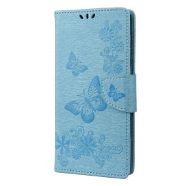 Cover portafoglio ART Sony Xperia 10 IV 5G BUTTERFLIES blu