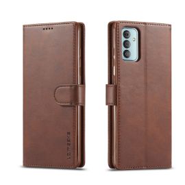 IMEEKE Custodia a portafoglio Samsung Galaxy M23 5G marrone scuro