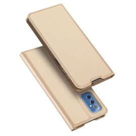 Custodia a portafoglio DUX Samsung Galaxy M52 5G oro