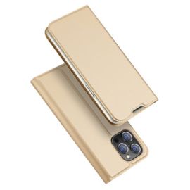 Cover portafoglio DUX Apple iPhone 14 Pro Max oro