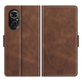 Custodia a portafoglio SIDE Huawei Nova 9 SE marrone scuro
