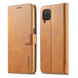 IMEEKE Custodia a portafoglio Samsung Galaxy M53 5G marrone chiaro