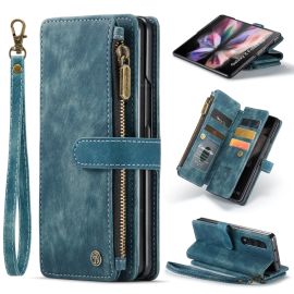WALLET Cover protettiva con portafoglio 2 in 1 per Samsung Galaxy Z Fold 4 5G blu