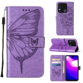 Copri portafoglio ART Tecno Spark 8 BUTTERFLY viola