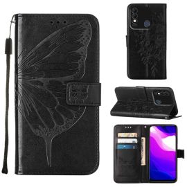 Copri portafoglio ART Tecno Spark 8 BUTTERFLY nero