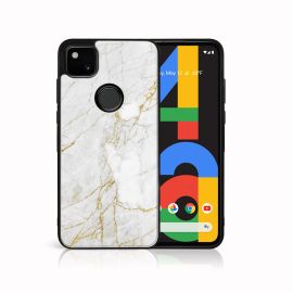 MY ART Cover in silicone Google Pixel 4a WHITE (011)
