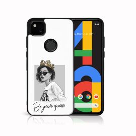 MY ART Cover in silicone Google Pixel 4a QUEEN (139)