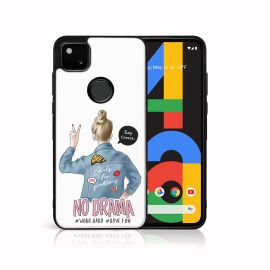 MY ART Cover in silicone Google Pixel 4a NO DRAMA (138)