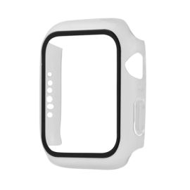 Cover in plastica con vetro protettivo per Apple Watch 6 / SE / 5/4 (44mm) bianco