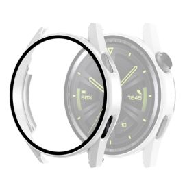 Cover in plastica con vetro protettivo per Huawei Watch GT 3 46mm bianco
