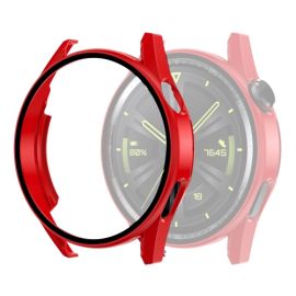 Cover in plastica con vetro protettivo per Huawei Watch GT 3 46mm rosso