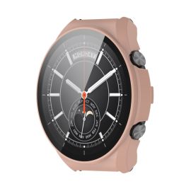Cover in plastica con vetro protettivo per Xiaomi Watch S1 rosa