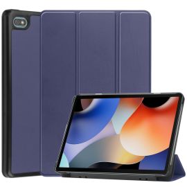 Flip cover LEATHER per Oscal Pad10 blu