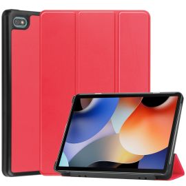 Flip cover LEATHER per Oscal Pad10 rosso