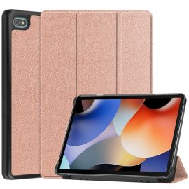 Flip cover LEATHER per Oscal Pad10 oro rosa
