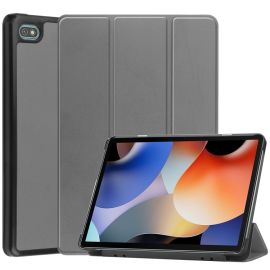 Flip cover LEATHER per Oscal Pad10 grigia