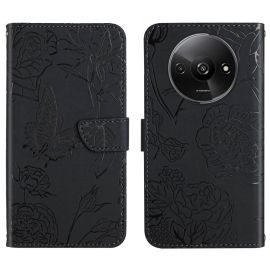 Cover portafoglio ART BLOSSOM per Xiaomi Redmi A3 nera