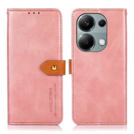 KHAZNEH DUAL -COLOR Custodia a portafoglio per Xiaomi Redmi Note 13 Pro / Poco M6 Pro rosa