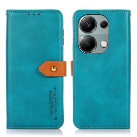 KHAZNEH DUAL -COLOR Custodia a portafoglio per Xiaomi Redmi Note 13 Pro / Poco M6 Pro blu