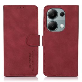 Custodia KHAZNEH MATTE Flip per Xiaomi Redmi Note 13 Pro / Poco M6 Pro rossa
