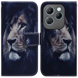 ART Custodia a portafoglio per Infinix Hot 40 / Hot 40 Pro LION