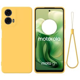 Cover protettiva RUBBER per Motorola Moto G04 / G24 / G24 Power giallo