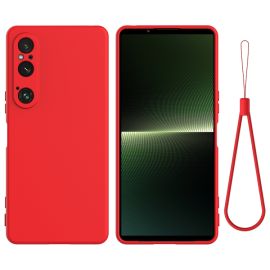 RUBBER Custodia protettiva per Sony Xperia 1 VI rossa