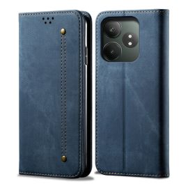 DENIM Copri portafoglio per Realme GT 6 / Realme GT 6T blu