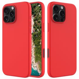 RUBBER Calotta protettiva per Apple iPhone 16 Pro rosso