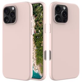 RUBBER Calotta protettiva per Apple iPhone 16 Pro rosa chiaro