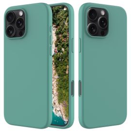 RUBBER Calotta protettiva per Apple iPhone 16 Pro verde scuro